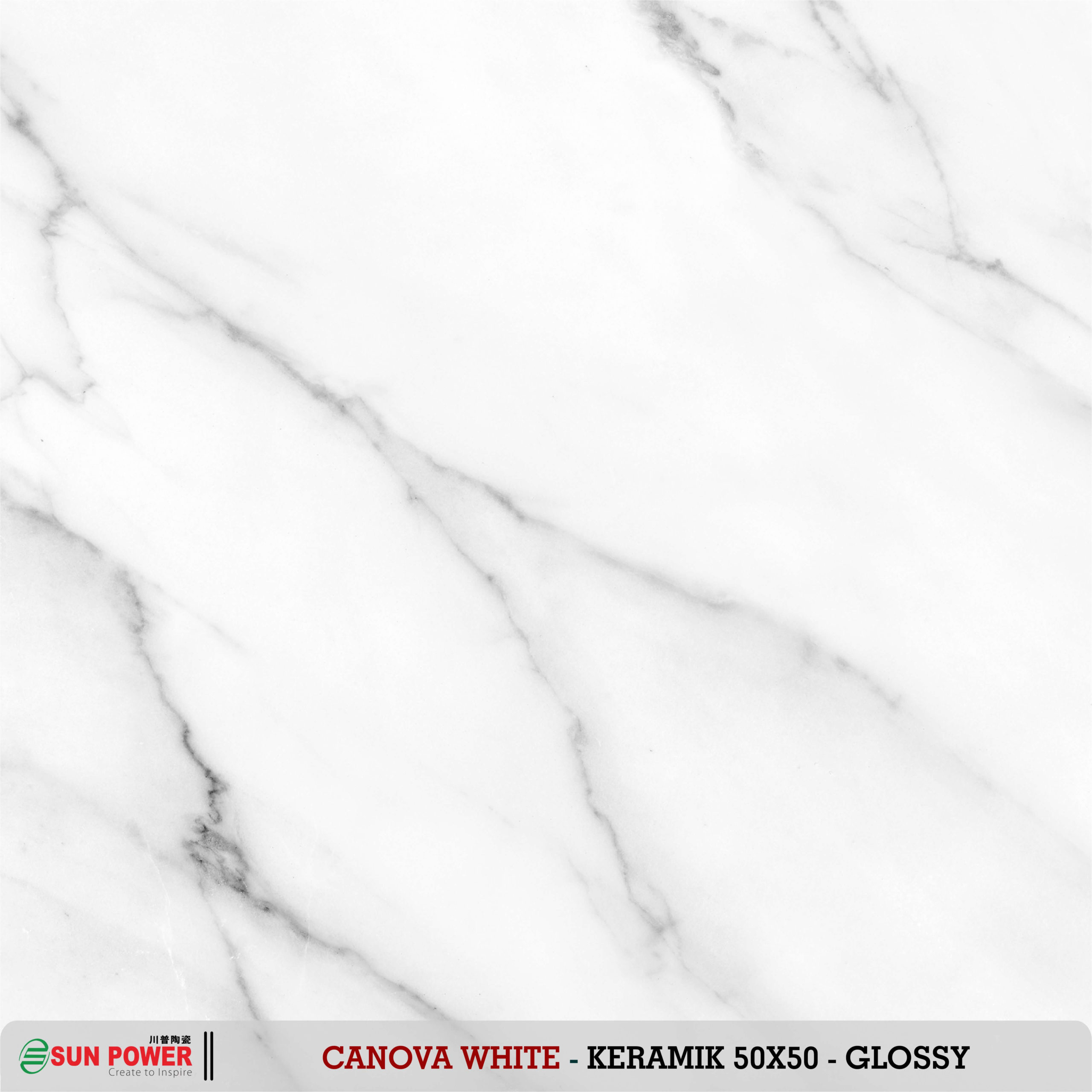 SUN POWER 50X50 CANOVA WHITE